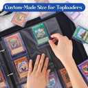 360 Pockets Toploader Binder, Trading Card Binder Storage,9 Pockets with Double-Sided Sleeves Fit for Baseball Cards MTC, TCG, Game Cards, Sports Card