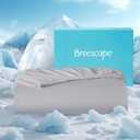 Breescape Cooling Fitted Sheet - King Fitted Sheet Only for Hot Sleepers and Night Sweats, Q-Max>0.46 Tech, Deep Pocket Up to 18", 360°Elastic Band- Fitted Sheet with Double Side Pockets, Gray