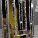 Finktonglan Modern Crystal LED Ceiling Light Fixture 20 Rectangular Flush Mount Chandelier Ceiling Lights 3-Tiers Stainless Steel Ceiling Lamp Fixtures for Living Room Dining Room(6500K Cool White)