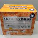 Pura Hypoallergenic Diapers, Size 1 (4-11 lbs), Monthly Pack, Totally Chlorine Free, Wetness Indicator, Suitable for Sensitive Skin, Soft Cotton Comfort, Overnight, 6 Packs of 32 (192 Baby Diapers)