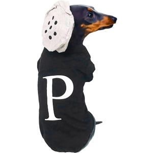 Salt and Pepper Dog Costume Halloween Pet Dog Cosplay Salt & Pepper Theme Costume (Black, Large)