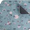 IEUUMLER Washable Pee Pads for Dogs, 2 Pack Non-Slip & Waterproof Pack Whelping Pad, Reusable Washable Puppy Potty Training Pad with Fast Absorbent for Playpen EU007 (Green Daisy, 24"X18"-2pcs)