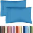 Queen Pillow Cases Set of 2 - Ultra Soft Hotel Quality Pillowcase Covers - Comfy, Cozy & Wrinkle Free - Shrink, Stain & Fade Resistant - Machine Washable Pillow Protectors - 2 Piece Set - Denim Blue