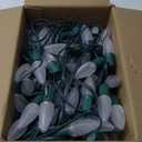 Brightown C9 Christmas String Lights, Commercia Led Outdoor Christmas Lights with 100 Strawberry C9 Bulbs, Waterproof Extendable UL Certified for Party Holiday Wedding Indoor Outdoor Xmas Decor (C9 Warm White)