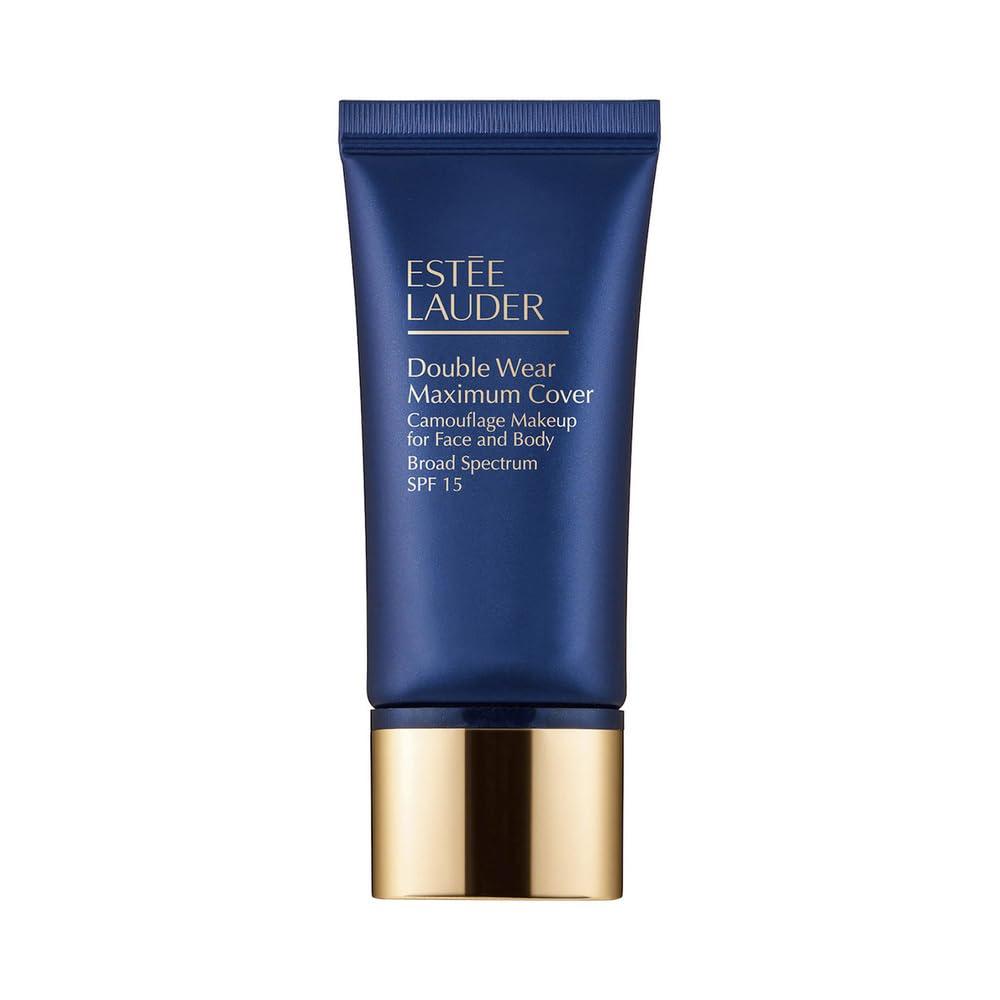 Este Lauder Double Wear 24-Hour Maximum Cover Camouflage Foundation for Face and Body SPF 15 | Full Coverage | Covers Scars & Tattoos, 1.0 Fl Oz (2C5 Creamy Tan - Light-medium with rosy undertones)