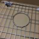 Sink Grid 18" X 12-1/2", Centered Drain with Corner Radius 1-1/2" Stainless Steel Material for Sink (18 X 12" Centered Drain)