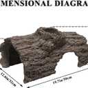 Resin Tree Trunk, Simulated Tree Hole Landscaping, Fish Cave Water Pool Landscaping Decoration, Fish Hiding Habitat Simulation Hollow Tree Trunk