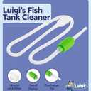 Luigi's Fish Tank Cleaner - Turtle Tank Accessories - Gravel Vacuum for Aquarium - Hand Siphon Hose to Remove and Change Water or Sand in Minutes - Aquarium Cleaning Tools