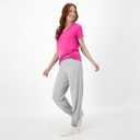 Hanes Women's Short Sleeve Cool DRI V-Neck Tee, Wow Pink, Large