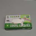 Disposable Vinyl Gloves, Food Safe, Latex-Free Powder-Free Clear Plastic Gloves for Cooking, House Cleanin, Food Prep (Medium)