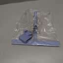 GTEWERK Silicone Shower Squeegee for Glass Doors & Mirrors with Stainless Steel Core, Streak-Free & No-Squeak Window Cleaning, 3-in-1 No-Drill Mount (Hook/Suction/Adhesive),Blue, 11 Inches