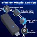 Starlink Mini Cable Adapter, USB C to DC Adapter Power Cable Adapter for Starlink Mini, USB C Male to DC Female for Power Cord Work with 20V/65W, 20V/100W, 28V/140W PD Power Source