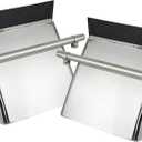 Stainless Steel Quarter Fender Set (24"x24"),Semi Truck,in pair. With mounting tube.