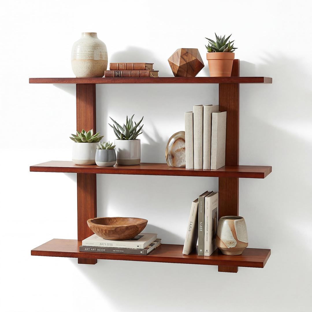 3 Tier Wall Shelves,Decorative Floating Shelf for Wall,Hanging Display Unit