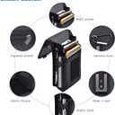 Dual Phone Holster, Large Smartphone Pouch, Belt Clip Tool Pouch, Multi-Purpose Tactical Cellphone Holder for Working, Hiking, Camping, Barbecue, Rescue (XL)