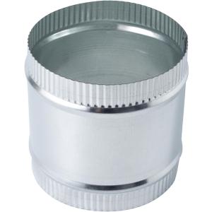 5 Inch Round Galvanized Steel Duct Connector - Metal Ventilation Pipe Coupler - Dryer Vent Hose Extension - HVAC Ducting Coupling for Straight Connection