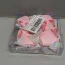 2PCS Hair Bows for Baby Girls Birthday - 2nd Birthday Hair Bow Sweet Theme with Ice Cream Party, Pink Hair Accessories for Baby Toddler 1 2 3 4 5 6 Years, Outfit & Decorations