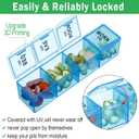 Hsei 4 Pack Pill Organizer Monthly XL Large Weekly Pill Organizer 4 Times a Day Box 7 Day Moisture Proof 4 Weeks Case Large(10.2 x 5.5 x 1.4 Inch)