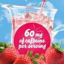 Crystal Light Wild Strawberry Artificially Flavored Powdered Drink Mix with Caffeine, 120 ct Pack, 12 Boxes of 10 On-the-Go-Packets