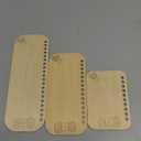 3 Pcs Temperature Blanket Planner, Reusable Wood Blanket Color Chart, Blank Shade Card, Wool Shade Organiser, Crochet Blanket Color Chart, Crochet Knitting Accessories, Gift for Crafter