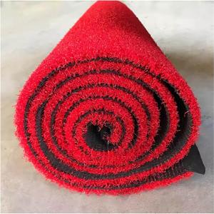 Turf, 1.18 (in) Pile Height Realistic Landscape Synthetic Grass Mat, with Rubber Backed Pet Mat, Home Artificial Grass Turf for Backyard Patio(47.2 x 86.6(in)) (Red)