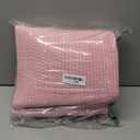 OIAHOMY 75L Blanket Basket, Woven Cotton Rope Basket for Organizing 22”x17”x12”, Used for Living Room, Bedroom, Nursery, Pink