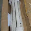 VEVOR Handrails for Outdoor Steps, 3-4 Step Stair Hand Rail Kit, Transitional Carbon Steel Railings with Installation Kit, Stair Rails for Seniors, Concrete Steps & Porch & Deck, White Retro Arch