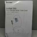 Brondell Bidet Toilet Seat Non-Electric Swash Ecoseat, Fits Elongated Toilets, White - Dual Nozzle System, Ambient Water Temperature - Bidet with Easy Installation