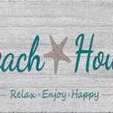 Beach House Door Mat, Beach House Decor, Beach Welcome Mats Outdoor, Summer Beach Front Doormat Outdoor Entrance, Coastal Door Mats, Summer Door Mat, Nautical Doormat, 17x30 Inch