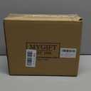 MyGift Set of 3 Fake Plants, Small Artificial Potted Plants Indoor in Clear Glass Pot, 9.5 Inch Faux Plant for Home Decor (Clear (Earth Tone Pebbles))