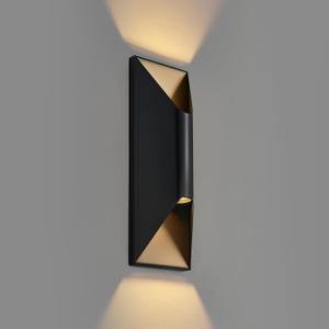 Outdoor Wall Lights, 15 Inch Up Down Lights - Bulb Replaceable, 3000K Modern Wall Sconce IP65 Waterproof, Exterior Lighting Fixtures for Porch, Patio, Garage