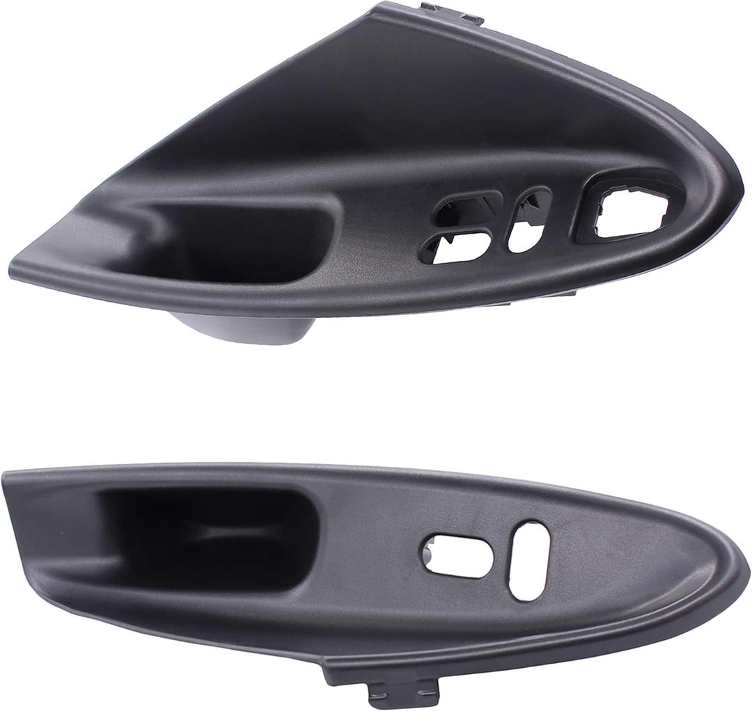 NewYall Interior Black Left and Right Door Window Switch Bezel Panel Pull Handle Cover for Ford Mustang Coupe Models Only 1994-2004