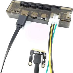 JMT EXP GDC Notebook External PCI-E Discrete Graphics Beast Series External Laptop Docking Station Mini PCI-E/M.2 A Key No Power (Mini PCI-E)