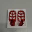 AnXin Dirt Bike Foot Pegs Motorcycle Footpegs Foot Pedals Rests CNC for CRF250F 19-24 XR150L 15-24 CRF150F CRF230F 03-19 Hawk 250 Dirt Pit Bike Red