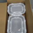 VERONES 12 Packs Glass Food Storage Containers Set, Airtight Glass Lunch Containers, Glass Meal Prep Containers with Lids,Exclusive of BPA, for Microwave, Oven, Freezer & Dishwasher Friendly,White