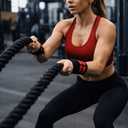 BUILT-IN TRAINING FITNESS HAND WRIST SUPPORT BELT GYM WRIST WRAPS, HEAVY-DUTY GYM WRAP WITH THUMB LOOP FOR SUPPORT AND PAIN RELIEF, Medium