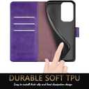 2 x SUANPOT for Moto G Stylus 5G 2024 Wallet case with RFID Blocking Credit Card Holder,Flip Book PU Leather Protective Cover Women Men for Stylus 5G 2024 Phone case Purple
