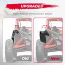 KEMIMOTO Wider X3 Fender Flares, Upgraded Ultra Wide Mud Guards Extended Front and Rear Compatible with 2017-2025 Can Am X3 & Max OEM Replacement #715002973