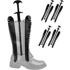 WAJJ Women Boot Calf Stretcher Adjustable Shoe Trees Length Width Keeper Shaper (Black)