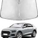 EcoNour Windshield Sunshade Compatible for Audi Q8 2019-2024 2025 2026, Sun Visor for Front Windshield & Window Sun Shade Cover, UV Heat Blocker & Protector, Car Accessories