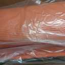 Gaiam Essentials Thick Yoga Mat Fitness & Exercise Mat with Easy-Cinch Carrier Strap, Orange, 72""L X 24""W X 2/5 Inch Thick-10mm