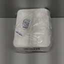 Hacaroa 50 Pack 5-Compartment Compostable Paper Plates, Natural Disposable Bagasse School Lunch Trays, Deep Divided Plates for Party, Picnic, Biodegradable, White