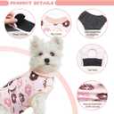 Dog Surgery Suit, Breathable Surgical Recovery Suit for Female Spay Male Neuter, Anti-Licking Surgical Recovery Suit for Abdominal Wounds Skin Disease, Pink, Small