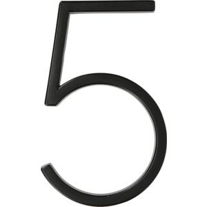 Distinctions 844715 Black Upgraded 5" Floating House Number 5, 5-Inch