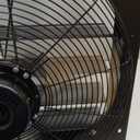 VEVOR 20 inch Shutter Exhaust Fan, Wall Mounted Attic Vent Fan with Variable Speed Controller, 3000 CFM, AC Motor, Heavy-duty Steel, Low Noise for Shed, Garage, Greenhouse Ventilation Cooling, Black