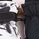 Kids-Waterproof-Ski-Snowboard-Gloves Abstract Print-Winter Warm Touchscreen-Gloves for Boys Girls for Outdoor-Sports Skiing