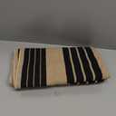 OJIA Outdoor Door Mat 27.5"x43", Black and Tan Outdoor Rugs Cotton Hand-Woven Front Door Rug Machine Washable Door Mats Striped Entry Rug for Front Porch/Farmhouse/Kitchen/Entryway/Outdoor Decor