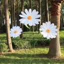 Large Daisy Flowers Artificial 5.9 Ft Giant Paper Flowers Decoration Big Flowers Decor for Birthday Party Garden Office Home Wedding Graduation Shop Window Display(White)