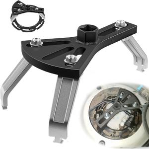 Universal Fuel Pump Removal Tool, 5.31" to 7.17" Adjustable Fuel Pump Lock Ring Tool, Fuel Tank Lock Ring Removal & Install Tool, Adjustable Lock Ring Spanner, Fuel Lid Tank Cover Collar Ring Spanner