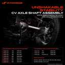 2 x A-Premium Pair (2) Rear CV Axle Shaft Assembly Compatible with Arctic Cat 400 450 500 550 650 700 1000 Thunder Cat, 4x4 Models, Driver and Passenger Side, Replace# 1502-938